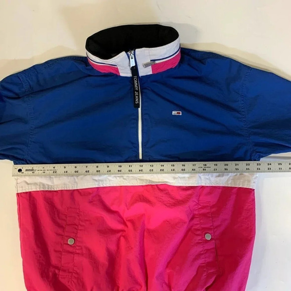 Tommy Hilfiger Women's Anorak‎ Colorblock Pullover Windbreaker Size L - Picture 13 of 15
